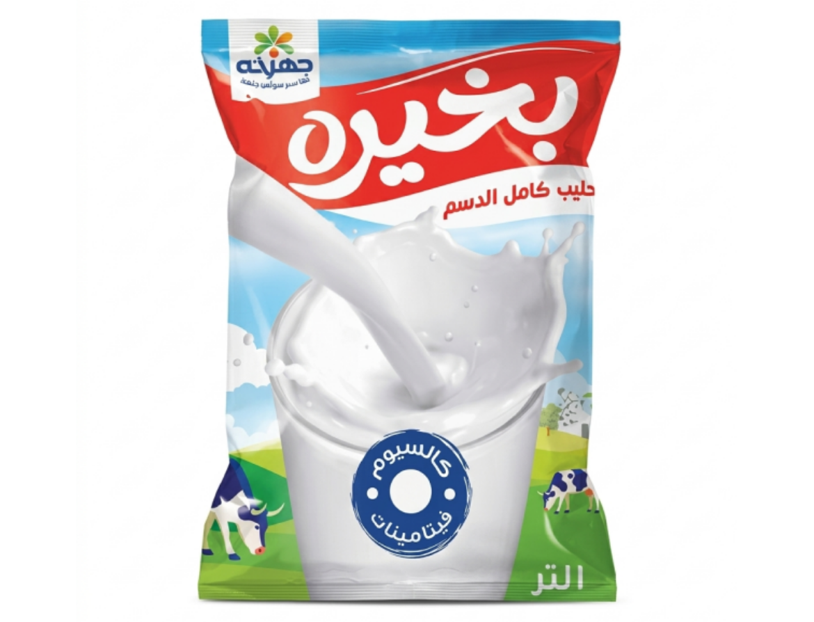 صورة حليب بخيره كامل الدسم – 1 لتر
