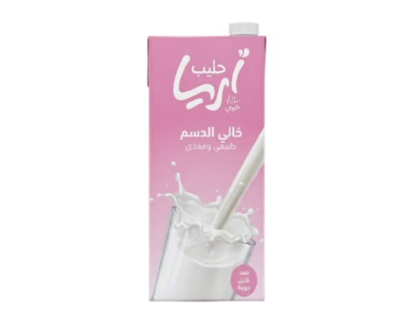 صورة اريا لبن خالي الدسم 1 لتر
