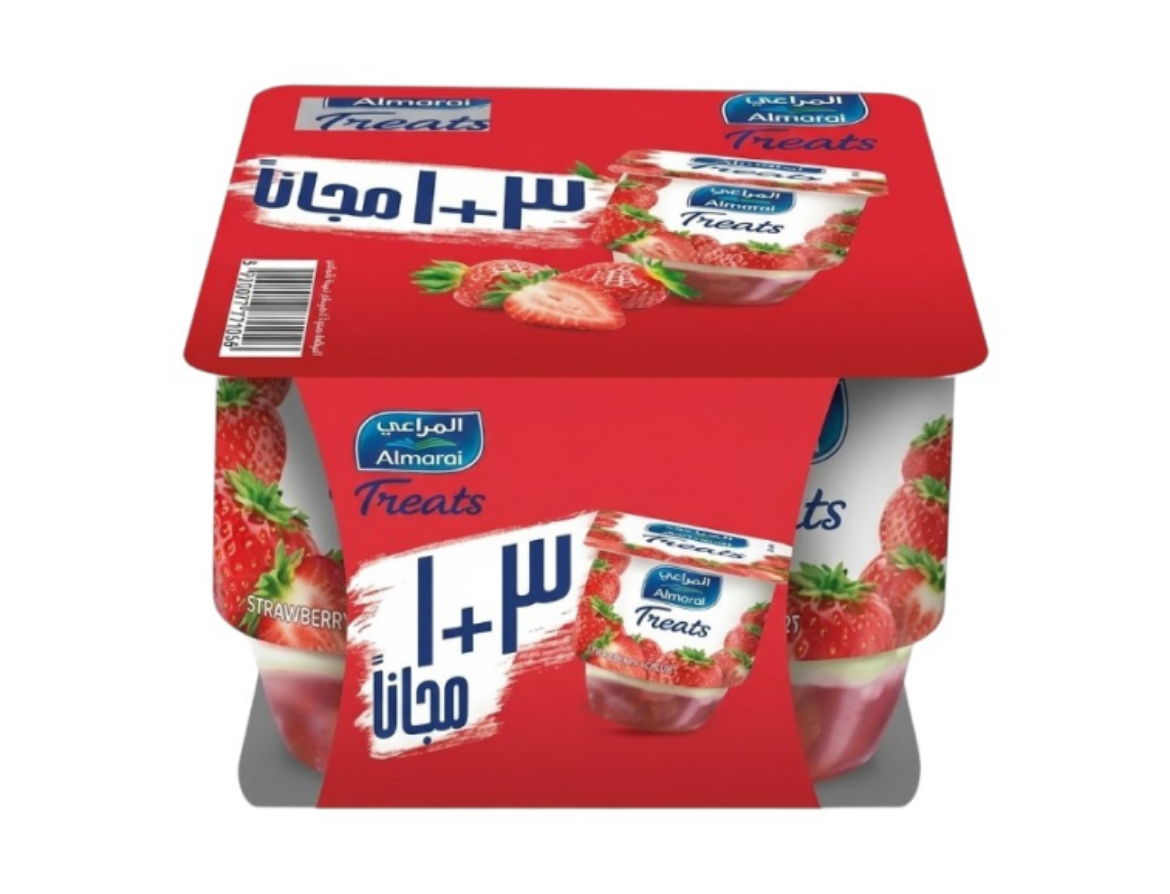 صورة زبادي المراعي 4 + 2 فواكه 105 جم