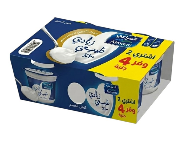 صورة المراعي زبادي طبيعي 2 عبوه وفر 4 165 جم