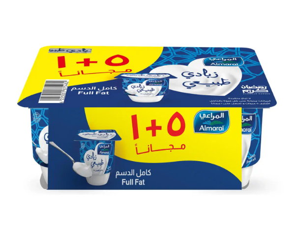 صورة المراعي زبادي طبيعي 5+1 105 جم