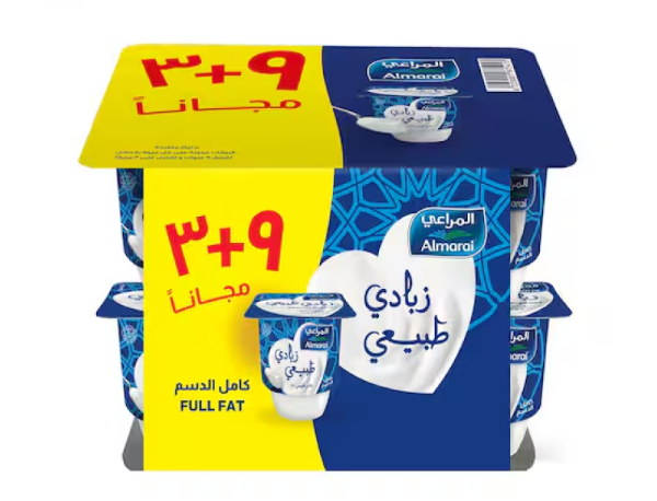 صورة المراعي زبادي طبيعي 9+3 105 جم